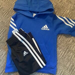Toddler 2T Adidas Sweat Track Suit Blue